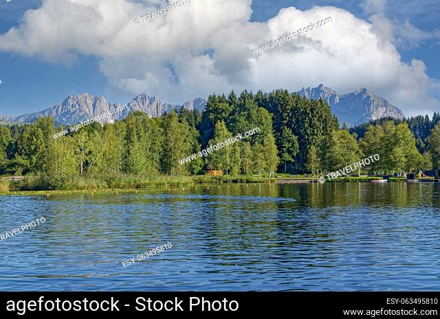 Lake Schwarzsee, Kitzbuehel, , Tirol, Austria