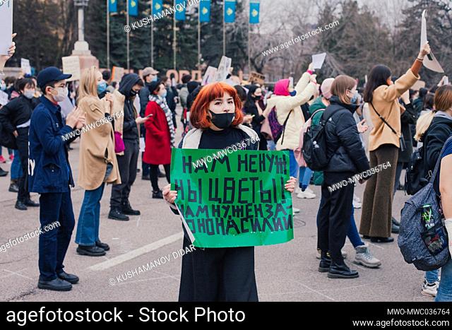 A march and rally in defense of women's rights was held on International Women’s day. More than 800 people attended the rally