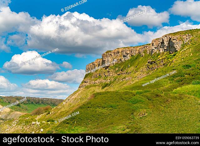 Jurassic Coast landscape at Emmett's Hill near Worth Matravers, Jurassic Coast, Dorset, UK