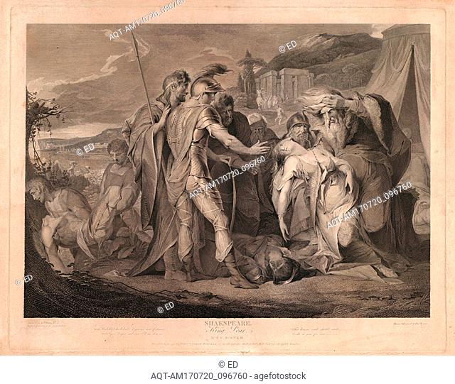Drawings and Prints, Print, King Lear Weeping Over the Body of Cordelia (Shakespeare, King Lear, Act 5, Scene 3), Boydell'shakespeare Gallery, Engraver, Artist