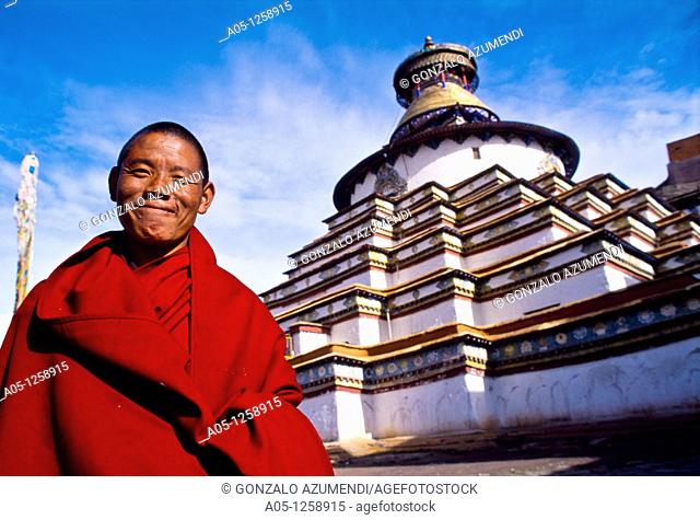 The Kumbum Stupa in Gyantse  Tibet's largest  Pelkor Chode Monastery  Gyantse  Tibet  China