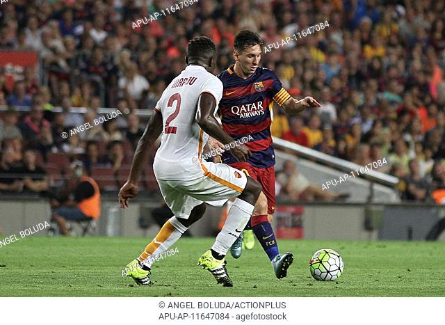 2015 Football Friendly match Joan Gamper Cup Barcelona v AS Roma Aug 5th. 05.08.2015. Nou Camp, Barcelona, Spain. The Joan Gamper Cup played between FC...
