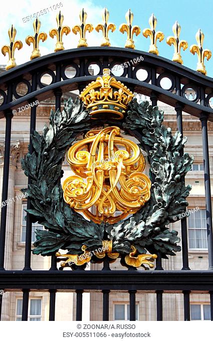 Emblem in Buckingham Palace