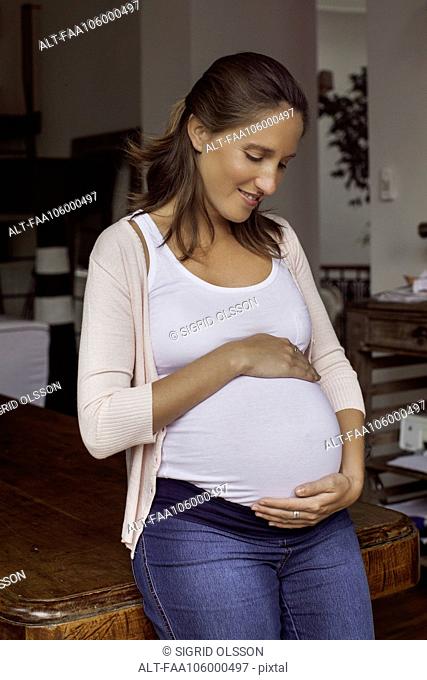 Pregnant woman, portrait