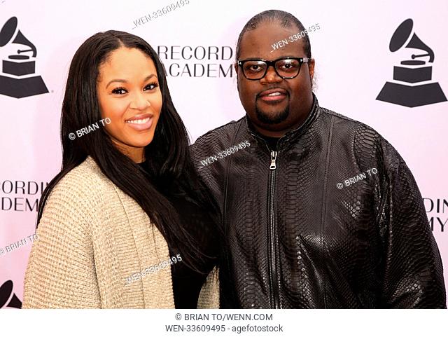 Celebrities attend the GRAMMY nominee reception honoring 60th Annual GRAMMY Awards nominees at Fig & Olive. Featuring: Ashley Joi, Poo Bear Where: Los Angeles