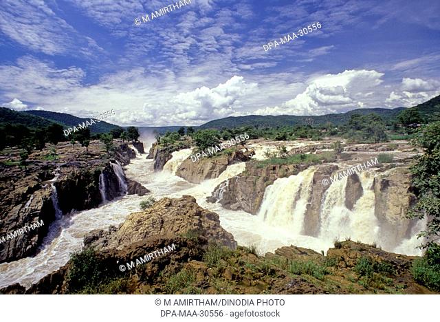 hogenakkal falls ; tamil nadu (river cauvery or and Kaveri kavery)