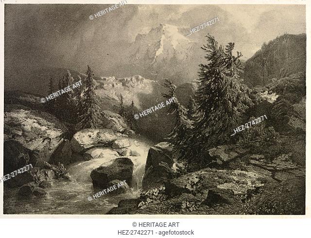 Storm in the Alps. Creator: Alexandre Calame (Swiss, 1810-1864)