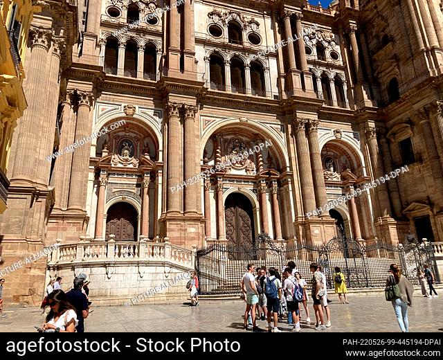 26 May 2022, Spain, Málaga: The cathedral of the city of Malaga. Malaga is located on the Mediterranean Sea on the Costa del Sol