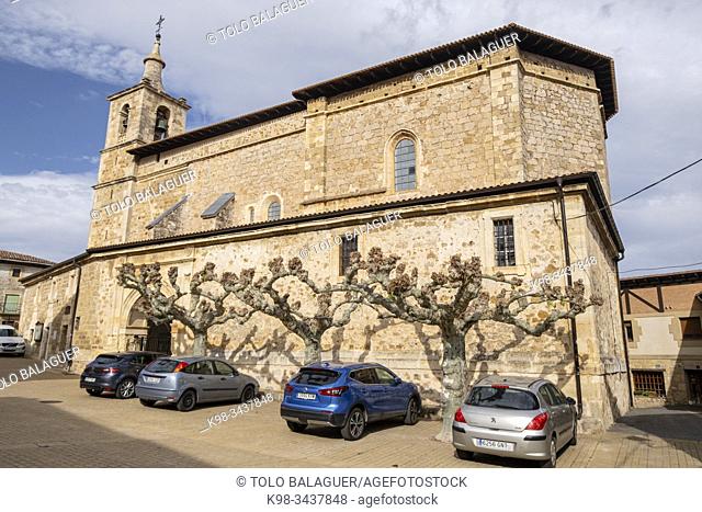iglesia parroquial, dedicada a la Natividad de Nuestra Señora, Bernedo , Alava, País Vasco, Spain