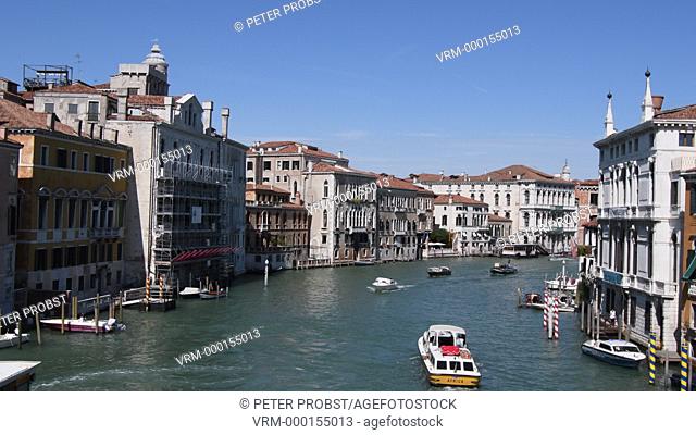 Grand Canal in San Marco with view of the Basilica Santa Maria della Salute in Venice - Italy