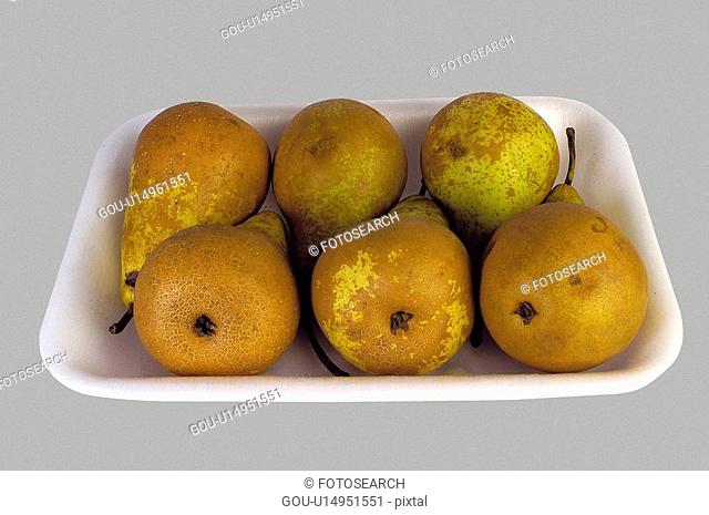 Supermarket, Food, Tray, Fruit, Fruits, Pear, Pears