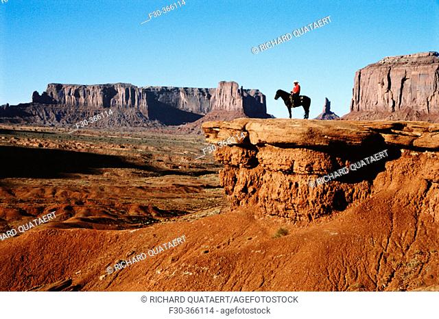 Horse of Raider. John Ford's Point. Monument Valley. Arizona. USA