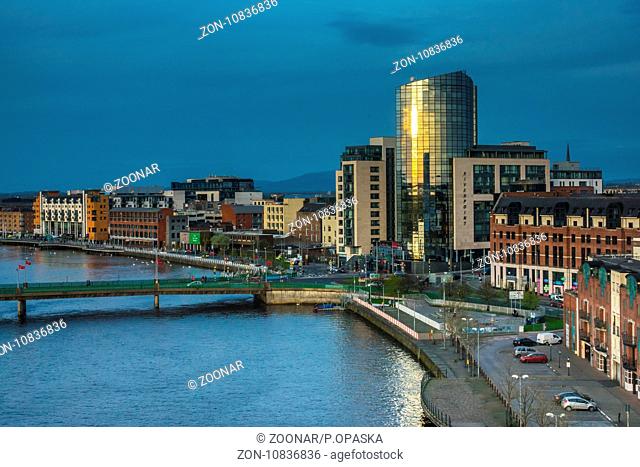 Blue hour in Limerick city