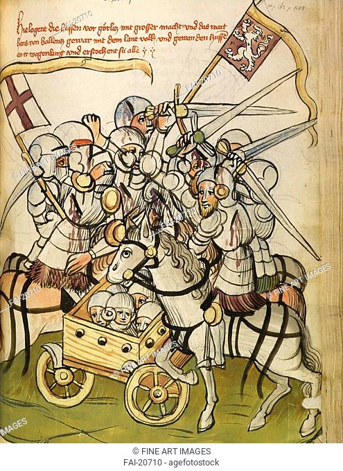 Hussite War (From: The life and times of the Emperor Sigismund by Eberhard Windeck). Lauber, Diebold, (Workshop) . Watercolour on parchment