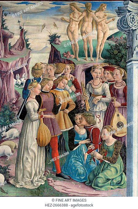 Allegory of March: Triumph of Venus, 1468-1470