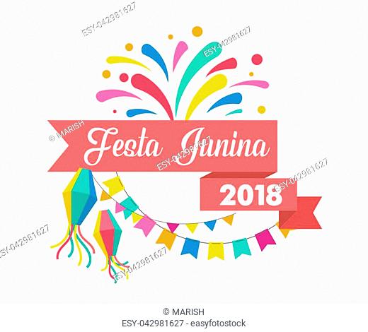 Festa Junina - Latin American, Brazilian June Festival, holiday poster