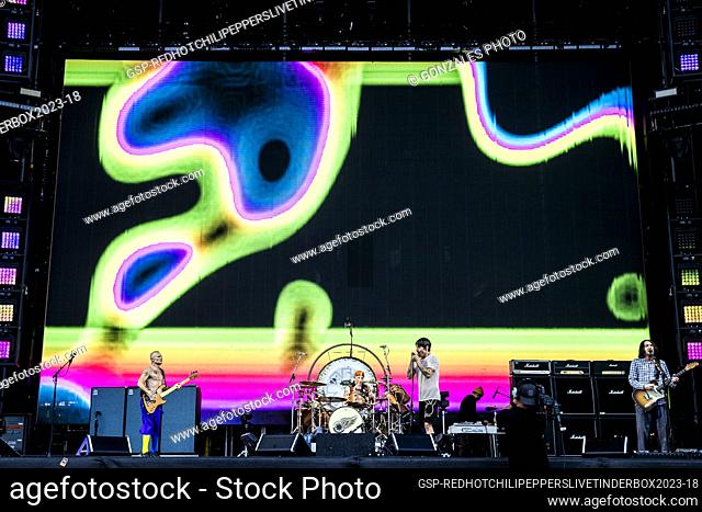 Odense, Denmark. 24th, June 2023. The American rock band Red Hot Chili Peppers performs a live concert during the Danish music festival Tinderbox 2023 in Odense