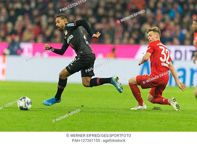 Karim Bellarabi (Bayer 04 Leverkusen) and Joshua Kimmich (Bayern Munich) GES / Football / 1. Bundesliga: Bayern Munich - Bayer 04 Leverkusen, 30.11