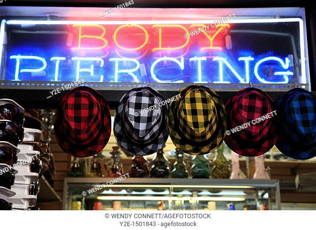 Body Piercing, St  Marks Place, Greenwich Village, East Village, Manhattan, New York City, USA