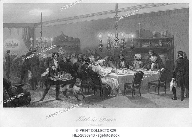 'Hotel des Princes. (Table D'Hote)', c1843. Artist: Lumb Stocks
