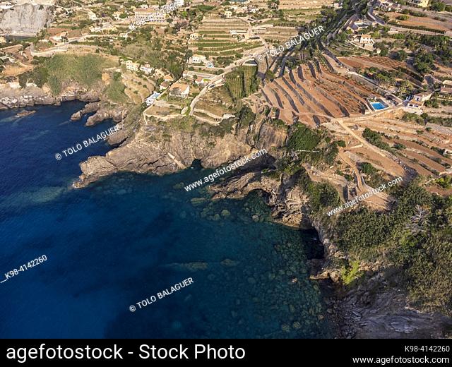 Cultivation terraces, Banyalbufar, Majorca, Balearic Islands, Spain