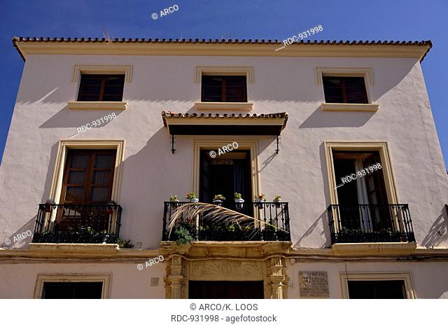 former home of D. Federico Serratosa Marquez, Plaza Beato Diego Jose de Cadiz, old town (La Ciudad), Ronda, Andalusia, Spain