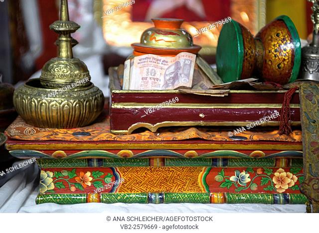 Buddhist altars at Leh (Ladakh, India)