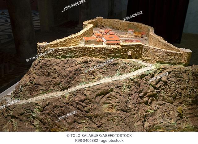 recreacion de la villa romana, Aula arqueologica, Medinaceli, Soria, comunidad autónoma de Castilla y León, Spain, Europe