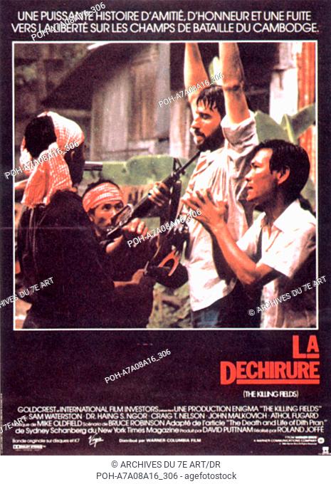 The Killing Fields Year: 1984 UK Haing S. Ngor, Sam Waterston  Director: Roland Joffé Movie poster (Fr). WARNING: It is forbidden to reproduce the photograph...