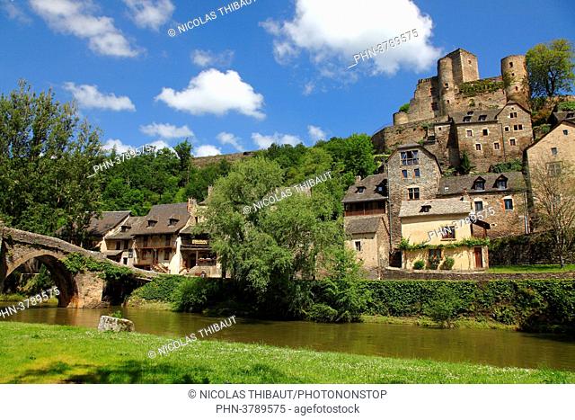 France, Occitanie, Aveyron department (12), Belcastel (most beautiful village of France)
