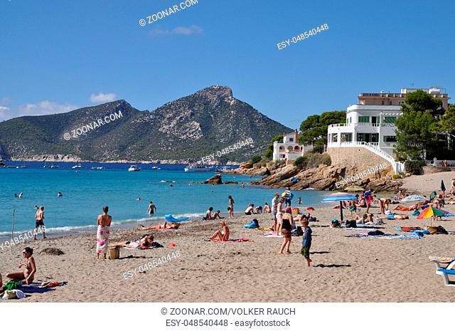 strand, sandstrand, badestrand, Sant Elm, Mallorca, san telmo, küste, westküste, balearen, spanien, hotel, hotels, architektur, urlaub, tourismus