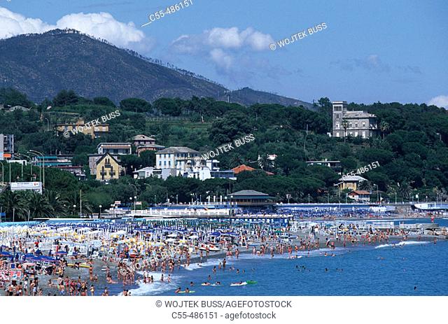 Beach, Celle Ligure. Liguria, Italy