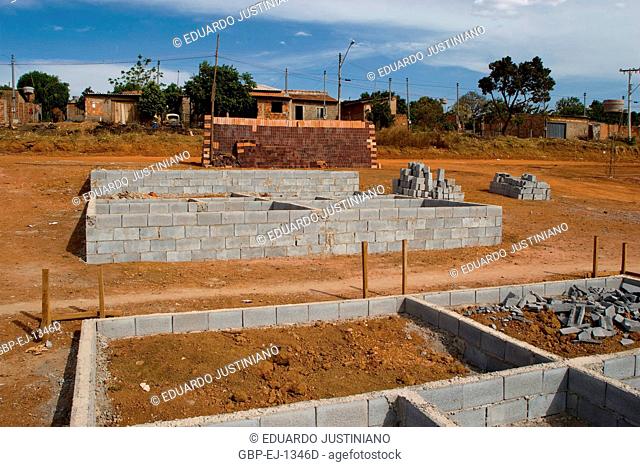 Construction of Popular Neighborhood, City, Goiânia, Goiás, Brazil