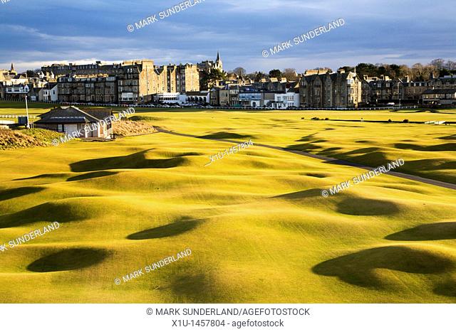 St Andrews from the St Andrews Links Clubhouse Fife Scotland