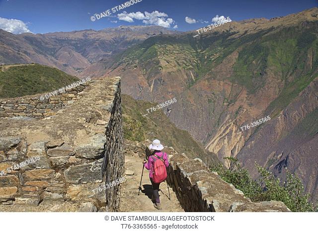 Exploring the amazing Choquequirao Incan ruins, the ""other Machu Picchu, "" Santa Teresa, Apurimac, Peru