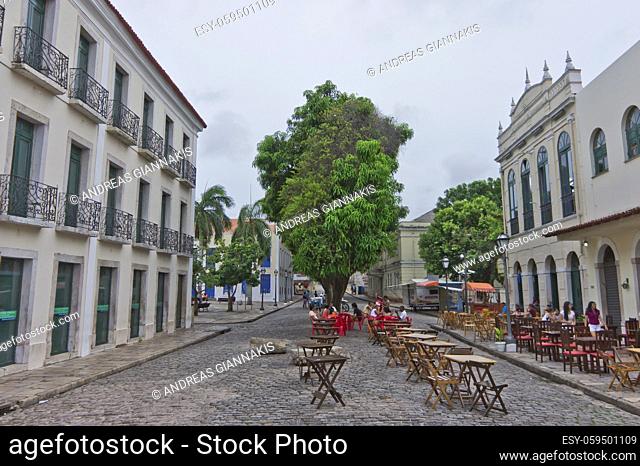 Sao Luis, Old city street view, Brazil, South America
