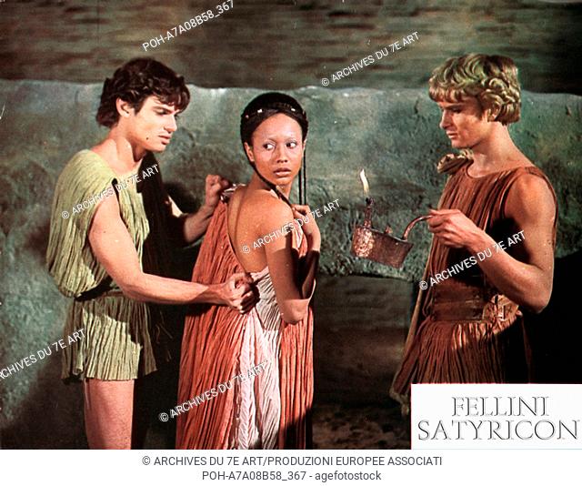 Satyricon  Year: 1969 - Italy Director: Federico Fellini Hiram Keller, Martin Potter, Hylette Adolphe . It is forbidden to reproduce the photograph out of...