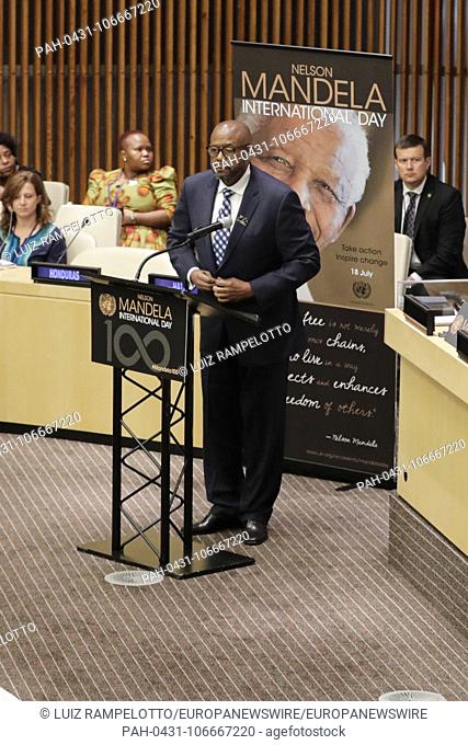 United Nations, New York, USA, July 18 2018 - Forest Whitaker, UNESCO Special Envoy for Peace and Reconciliation and SDG Global Advocate