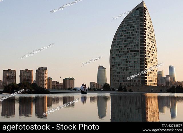AZERBAIJAN, BAKU - SEPTEMBER 27, 2023: A view of Trump Tower. Sergei Savostyanov/TASS