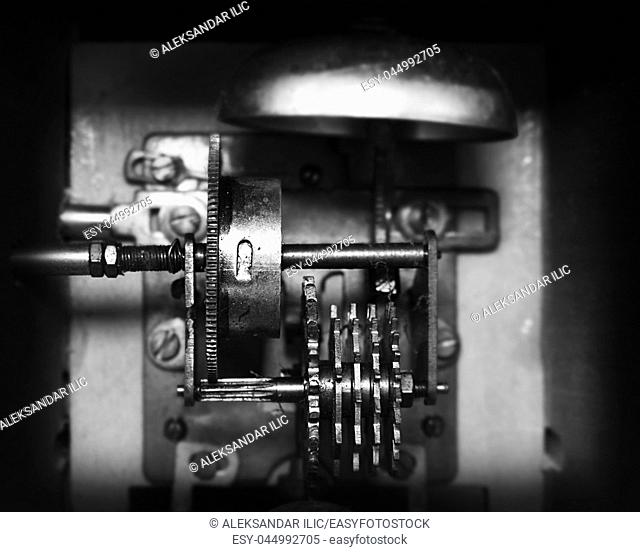 Vintage Metronome Mechanism. Musical Equipment