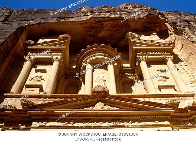 The Khasneh ('Treasury'). Petra. Jordan