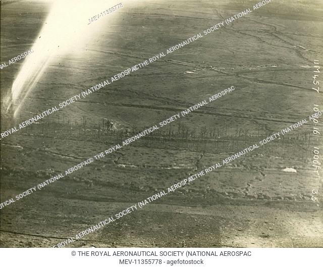 Trenches from 1, 000ft, 10 October 1916
