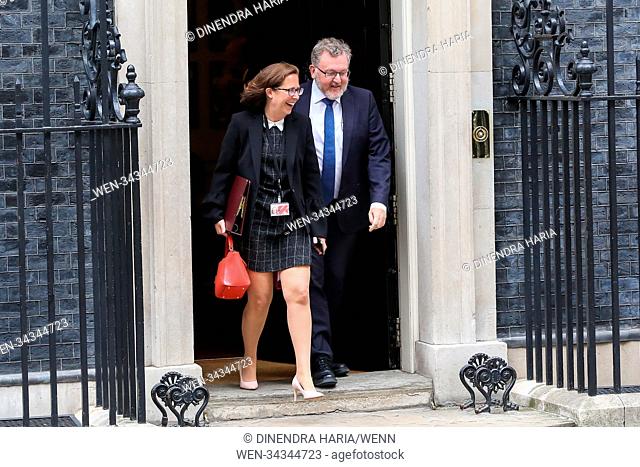 Ministers departs from No 10 Downing Street after attending the weekly Cabinet Meeting. Featuring: David Mundell - Secretary of State for Scotland and Baroness...