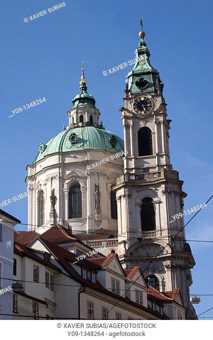 Church of St  Nicholas, Mala Strana, Prague, Czech Republic, Europe