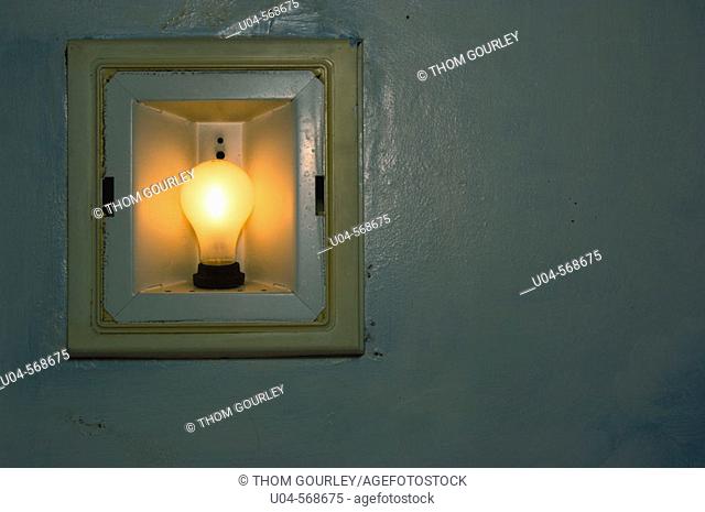 Old incandescent light fixture