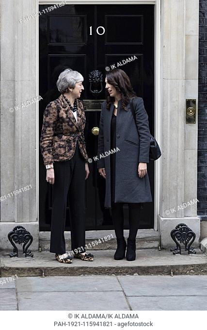 PM Theresa May meets the Prime Minister of New Zealand, Jacinda Ardern, at Downing Street. London, UK. 21/01/2019 | usage worldwide