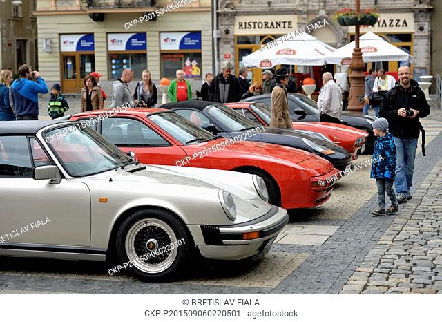 Four-day meeting of owners of Porsche sports cars took place in Vratislavice nad Nisou, near Liberec, Czech Republic, September 6