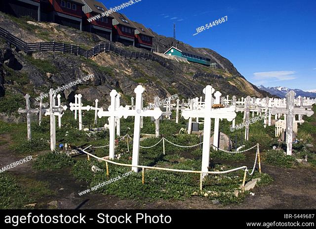 Cemetery, Sukkertoppen, Greenland, Maniitsoq, Crucifix, North America