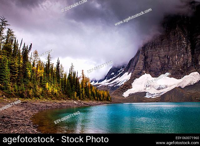 Floe Lake in Kootenay National Park, British Columbia, Canada