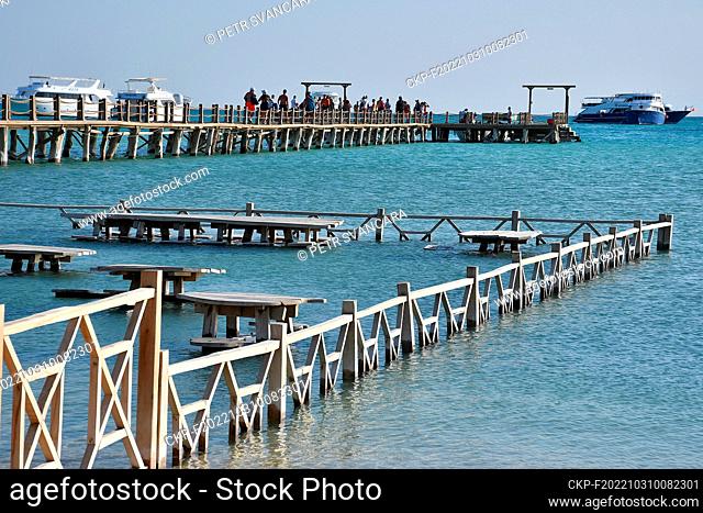 Beach Orange Bay at Giftun Islands 40 min boat ride from Hurghada, Egypt, October 23, 2022. (CTK Photo/Petr Svancara)